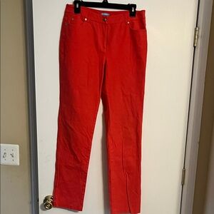 J. McLaughlin coral color stretchy jeans
